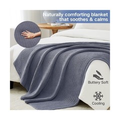 Guohaoi Knitted Weighted Blanket for Adults (Light Grey 60″x80″… USA FAST SHIP