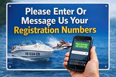 Carbon Fiber Green Boat & Jet Ski Registration Numbers 3D Raised Waterproof 3″