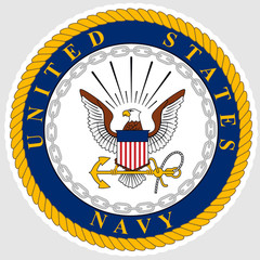 US Navy Decal Sticker Veteran Seal United States Military Logo Vinyl 01
