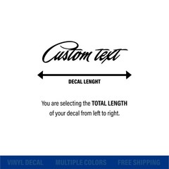 Custom Text Vinyl Lettering | Any Text Name | Premium Vinyl Decal Sticker