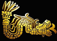 Quetzalcoatl, Serpiente Emplumada, Sticker, Decal Permanent Vinyl, Mexico, Aztec