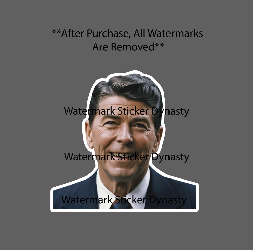 Ronald Reagan Sticker Waterproof Decal President USA America Politics Gift NEW