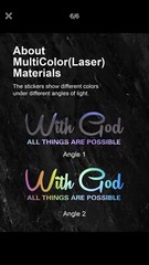 Multicolor Car Vinyl Decal Sticker WITH GOD EVERYTHING IS POSSIBLE 11 X 3.5