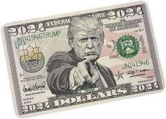2 Packs Donald Trump 2024 Bill Credit Card Sticker, Debit Card Skin Cover