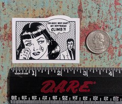Black Diamond Boyfriend Climb Pop Art Sticker – Mountain Hiking Climbing Skiing