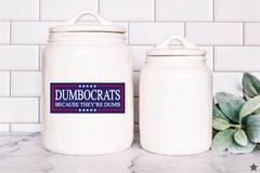 Dumbocrats Decal Sticker President Trump Nickname Liberals MAGA Funny Political