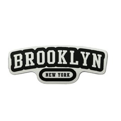 Brooklyn New York Vinyl Sticker Black and White Borough Banner NYC City Graphic