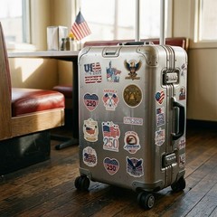 56Pcs USA 250th Anniversary Stickers Patriotic Decals for Luggage Water Bottles
