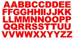 A B C Lettering Alphabet Die Cut Vinyl Decals Waterproof Many Colors and Sizes