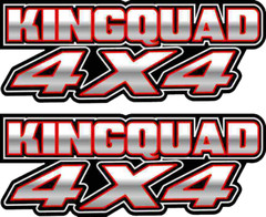 King Quad 4×4 white Gas Tank Graphics Sticker Decal