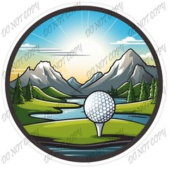 Laminated Vinyl Decal Die Cut Sticker – Golf Lovers Lot – Made in USA