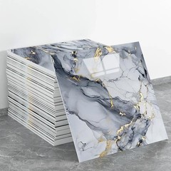3D Marble Tile Wall Sticker Waterproof Self Adhesive Renovation Decor Film