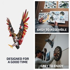 Miller Genuine Draft Cardboard Eagle Mount Multi-Color