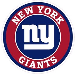 New York Giants Football Vinyl Decal Sticker Car Truck Bumper Tumbler Mug