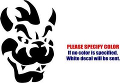 BOWSER #3 Adhesive Vinyl Decal Sticker Car Truck window Various Sizes