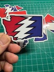 Washington Stealie – Grateful Dead – Laminated Vinyl Sticker 3″x2″