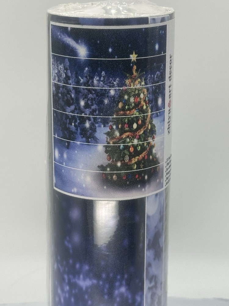 3D Christmas Stair Decals 6pc Set 100x18cm Waterproof Peel & Stick Tree