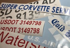 Custom Vinyl Decals Text Letters Numbers Personalized Stickers Car Window Home