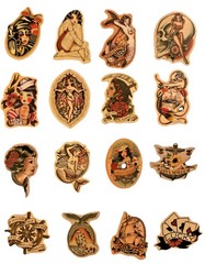 Pin-up Women Vinyl Stickers diy for helmets, cases, scuba, guitars, bumpers, mug