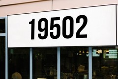 Large Storefront Address Numbers Vinyl Decal Window Bebas Neue Font