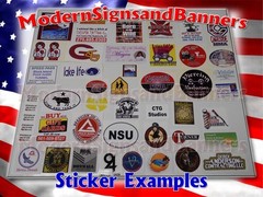 50 3×3 Custom Printed Full Color Outdoor Vinyl Car Bumper Sticker Decal Die Cut