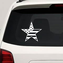 USA Flag Star Vinyl Die Cut Decal Sticker – Army Military United States