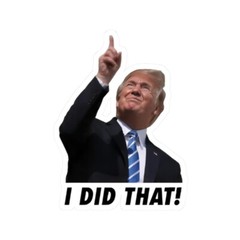 100pc Trump Stickers, I Did That, Gas Pump Stickers