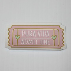 Pura Vida 5 Sticker Lot: Yes No Maybe So, Bucket Hat, Butterfly, Lover, Ticket