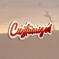 Personalized budget Acrylic Car Emblem – MULTI COLOR Customized Text Names