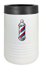 4″ Barber Pole Vinyl Decal | Outdoor Laminated Decal | Self Adhesive Sticker