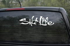 Salt Life Signature Vinyl Decal Sticker – Die Cut watersports boating surfing