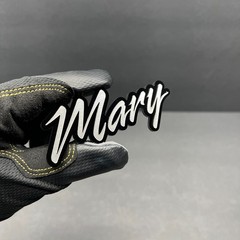 Custom Lazer Cut MULTI COLOR Car Emblem Acrylic Badge Customized Text Names LOGO