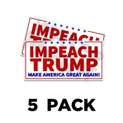 IMPEACH TRUMP Donald Trump Sticker Decal Gas Pump Station 8×4 Trump Sticker 2PK