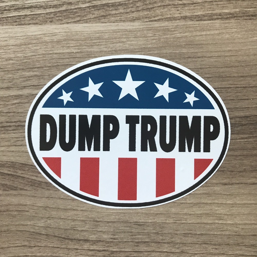 Dump Trump Donald Trump 4″ Wide Vinyl Sticker – BOGO