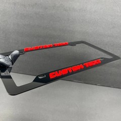 Custom Car License Plate Frame 3D Laser Cut Multicolor Personalized NAME LOGO