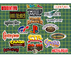 20 Playstation PSX Logo Stickers – White, Clear or Holographic -Waterproof Vinyl