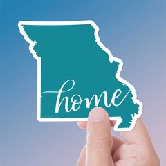 Missouri Home Sticker – Cute MO Decal for Water Bottle & Laptop