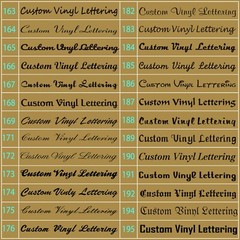 Personalized Decal Customized Sticker Vinyl Lettering Numbers Name Business