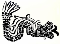 Quetzalcoatl, Serpiente Emplumada, Sticker, Decal Permanent Vinyl, Mexico, Aztec