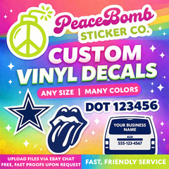 Custom Vinyl Decals – Create Your Own Vinyl Decal With Your Text or Image!