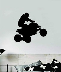 ATV Quad Wall Decal Home Decor Sticker Vinyl Sports Motocross Dirtbike