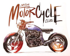 Motorcycle Easy Iron on Sublimation Stickers Biker T-shirts Hoodies Hat (3 Pack)
