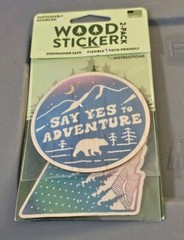 Lot of 3 Dust City Wood Stickers Real Wood Flexible 2 In Each Pack 6 Stickers