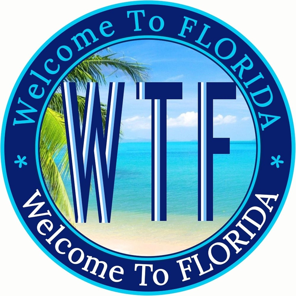 WTF sticker Welcome to Florida weatherproof bumper vinyl decal