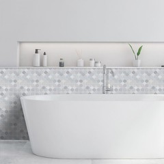 Azulejos Adhesivos Arabescos Gruesos Tonos Claros Para Pared De Lujo Pro