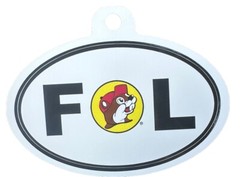 NEW Buc-ee’s Beaver Logo Florida 4″ Oval Decal Sticker •Free Shipping