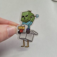 10 stickers! Minecraft Vinyl Stickers – see all pictures!