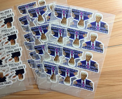 Trump “I DID THAT” Stickers IRAN Your Gas Price Up 100pc Mixed Pack for Gas Pump