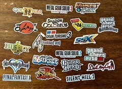 20 PlayStation 2 Logo Sticker Pack – White, Clear or Holographic – Vinyl – PS2