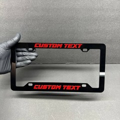 Custom Car License Plate Frame 3D Laser Cut Multicolor Personalized NAME LOGO